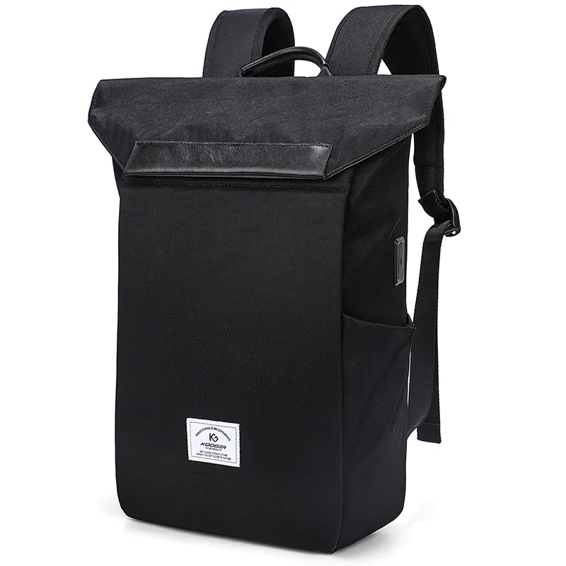 Laptop backpack 15.6-inch travel USB charging large capacity men's and women's minimalist Oxford cloth backpack