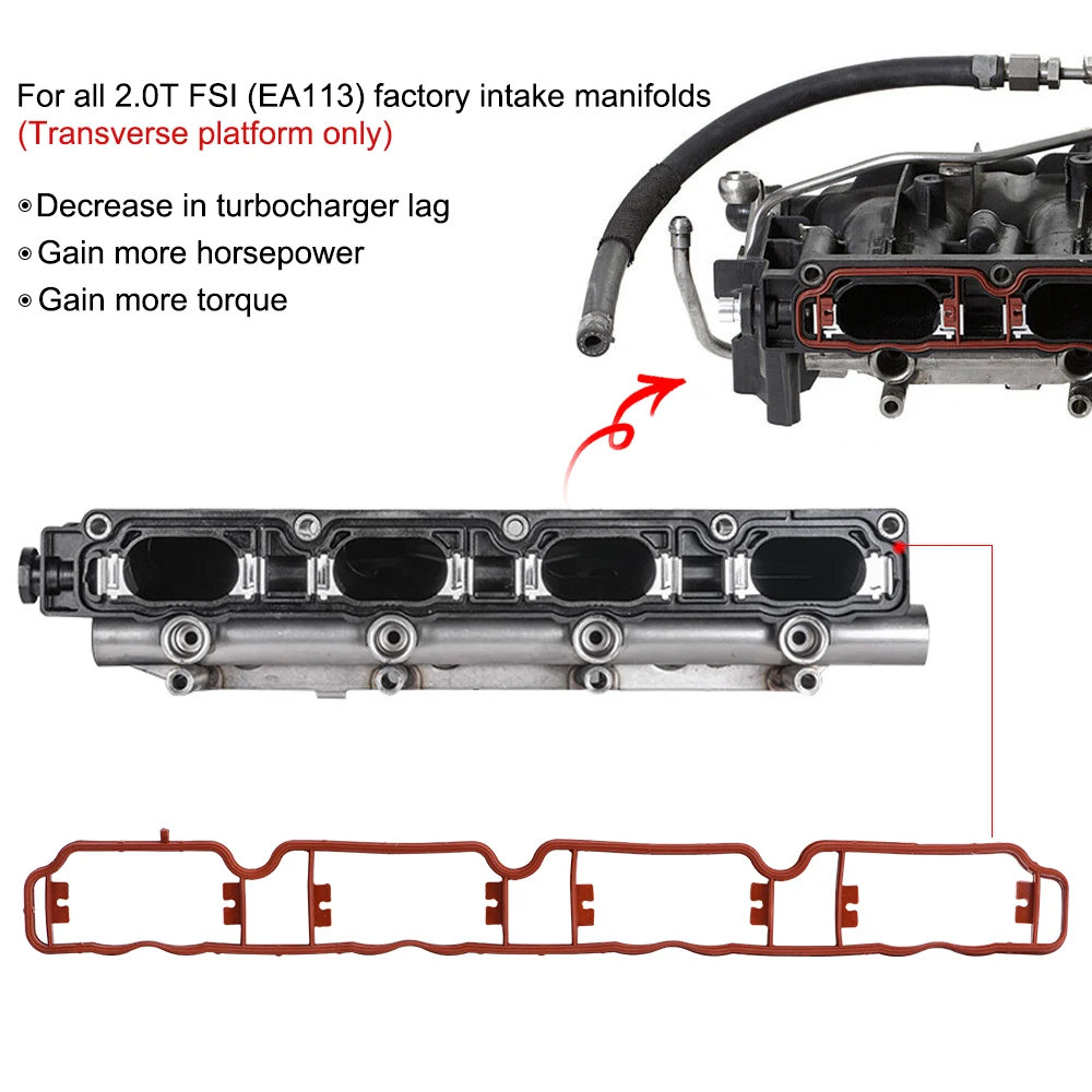 Swirl Flaps Repair Kit intake manifold Runner Flap Delete Gasket For Audi/VW EA113 2.0 TFSI