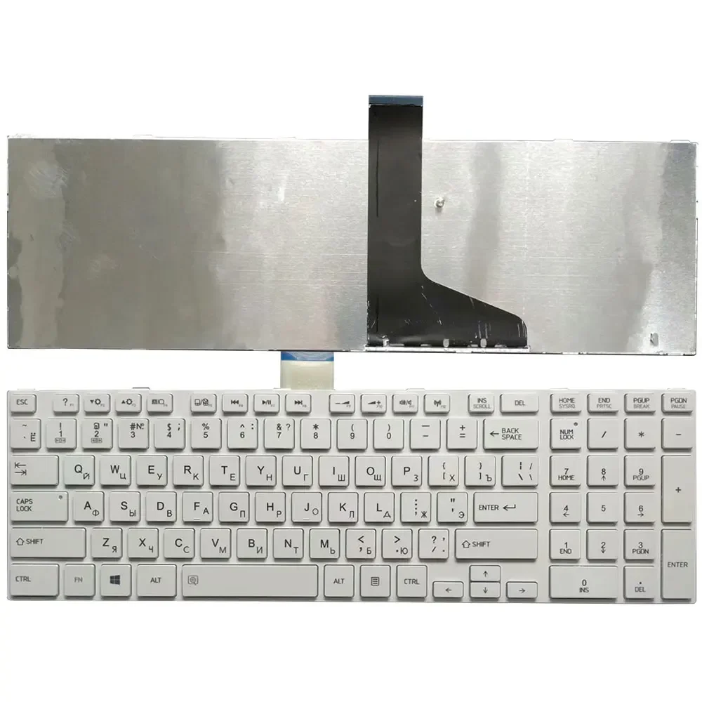 Teclado do Portátil Russo para Toshiba Satellite L850 L850d P850 L855 L855d L870 L870d ru Teclado Preto Branco Novo - Imagem 6