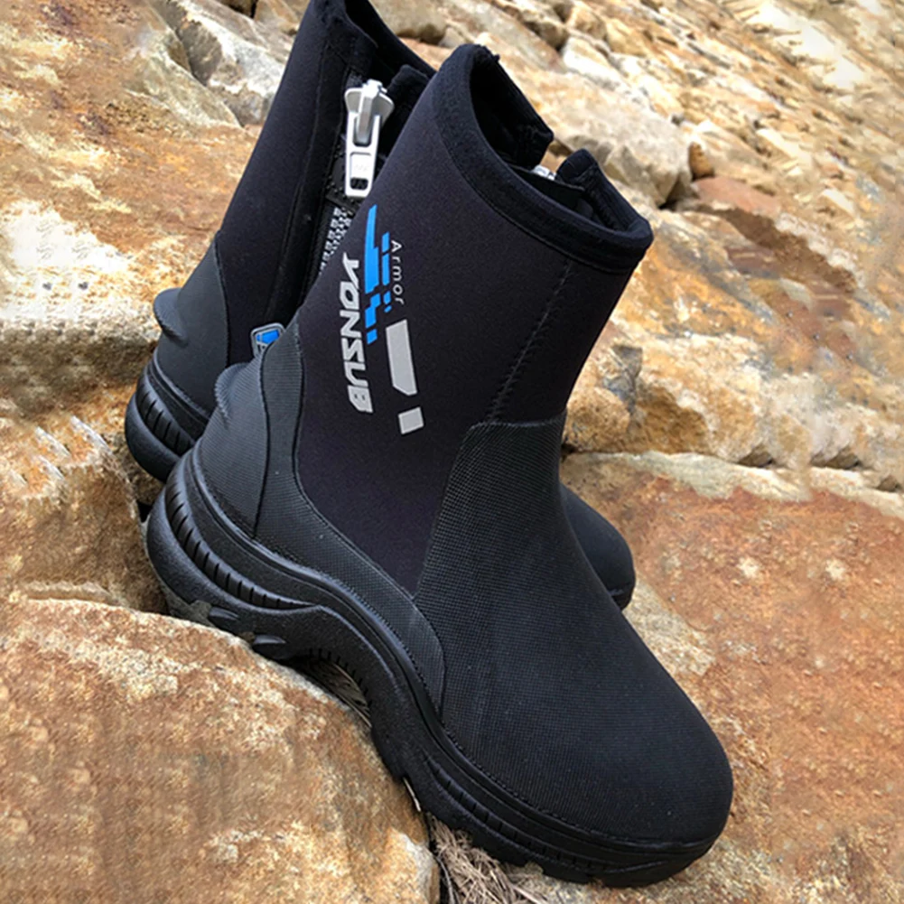 Diving Boots Neoprene Dive Boots Fishing Kitesurf Equipment Anti-Slip Rubber Sole Surf Scuba Diving Swimming 1 Pair water shoes aqua shoes diving shoes