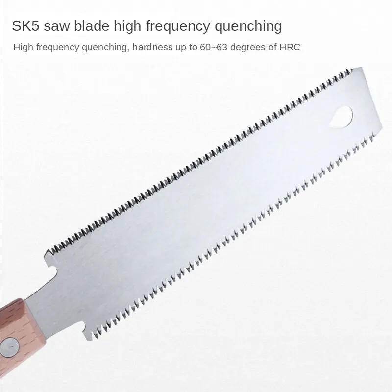 310MM Steel Saw Double Edged Japanese Pull Saw Flexible Blade Hand Saw for Woodworking Cutting Saw