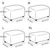 High Spandex Ottoman Slipcovers Rectangle Footrest Footstool Protector Covers Stretch Fabric Storage Ottoman Covers 2