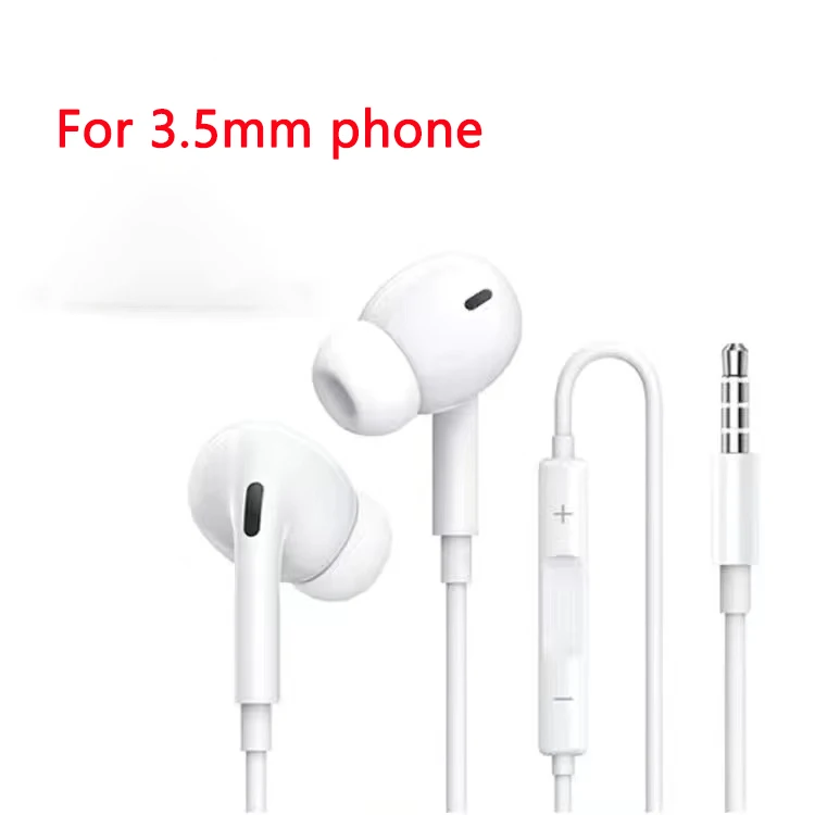 Third generation 3.5mm Wired Headphone Mic 3D Stereo Earbuds Headset Clear Sound Jack Casque For iPhone Samsung Xiaomi Huawei 6
