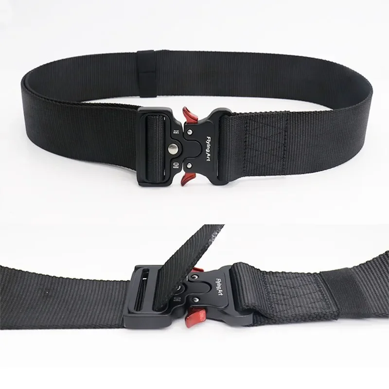 Belt Military Nylon Tactical 50MM Wide Outdoor Training Pants Accessories Waistband Unisex elastic belt 50MM