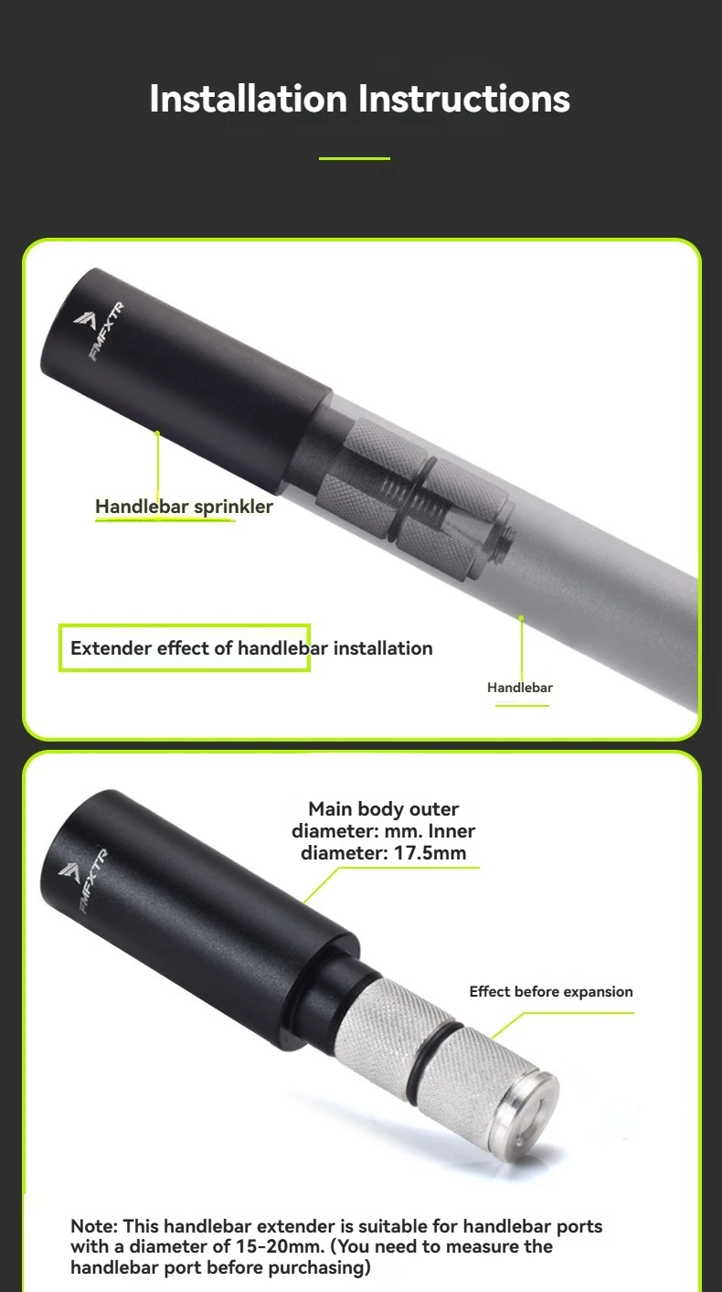 Description Picture 6 of itemMountain Bicycle Handlebar Extension Rod Suitable For Grips Ports Of 15-20mm Diameter Extend Aluminum Alloy Cycling Bike Parts