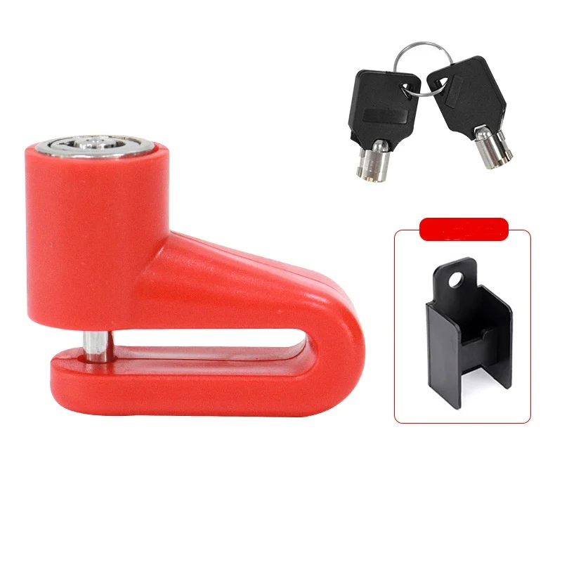 Enhanced Anti-Theft Weatherproof Disc Brake Lock with Keys
