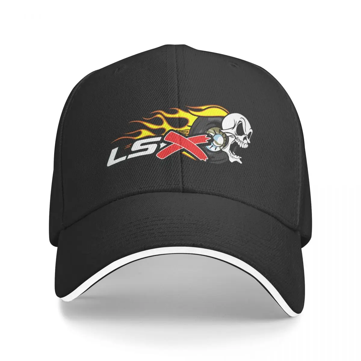 

New Skull LSX Flames Fire Tire Fast Baseball Cap summer hats Beach Outing Men Hats Women's