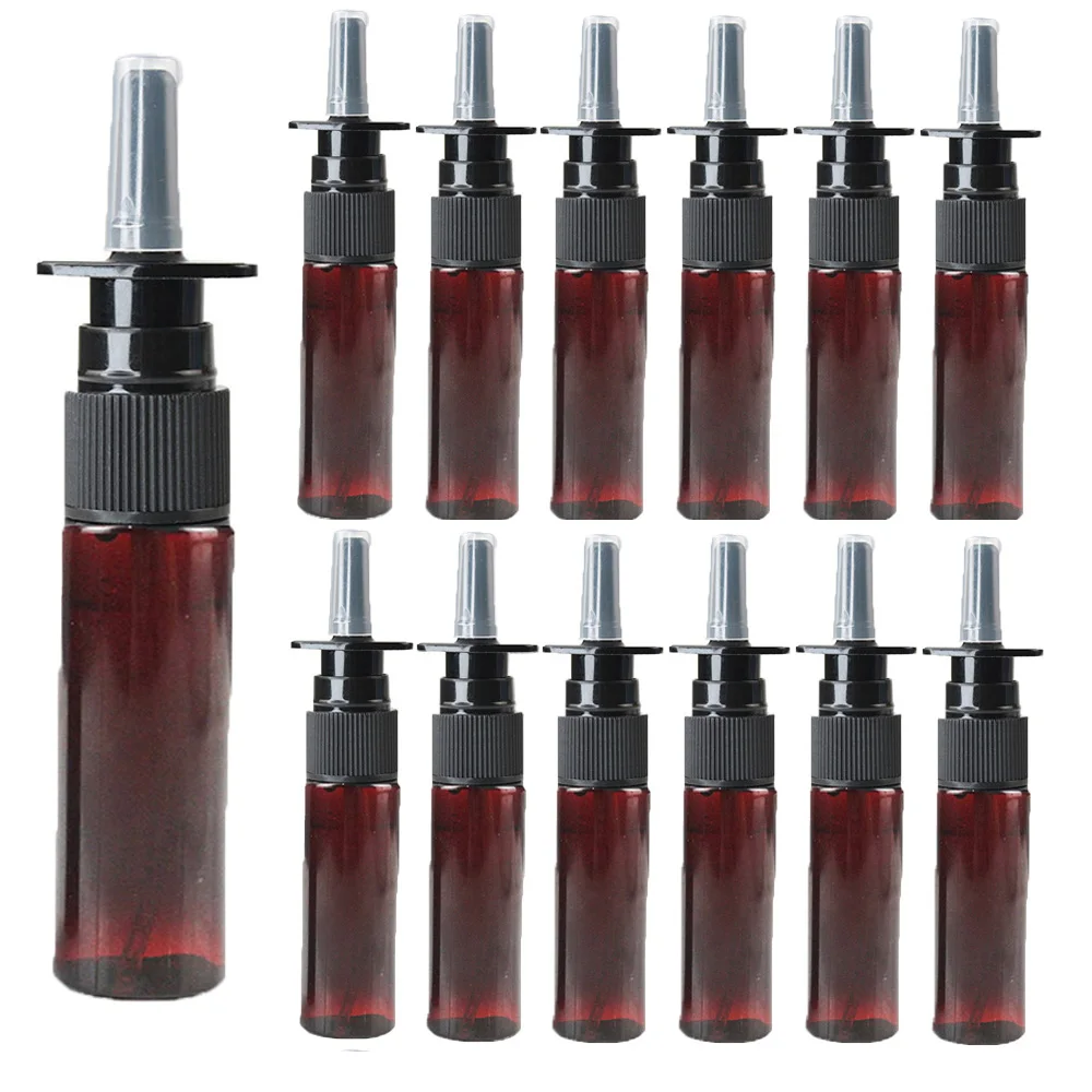 

20pcs 5ml/20ml/30ml Empty Nasal Spray Bottles Pump Sprayer Plastic Mist Nose Spray Refillable Bottle for Medical Packaging