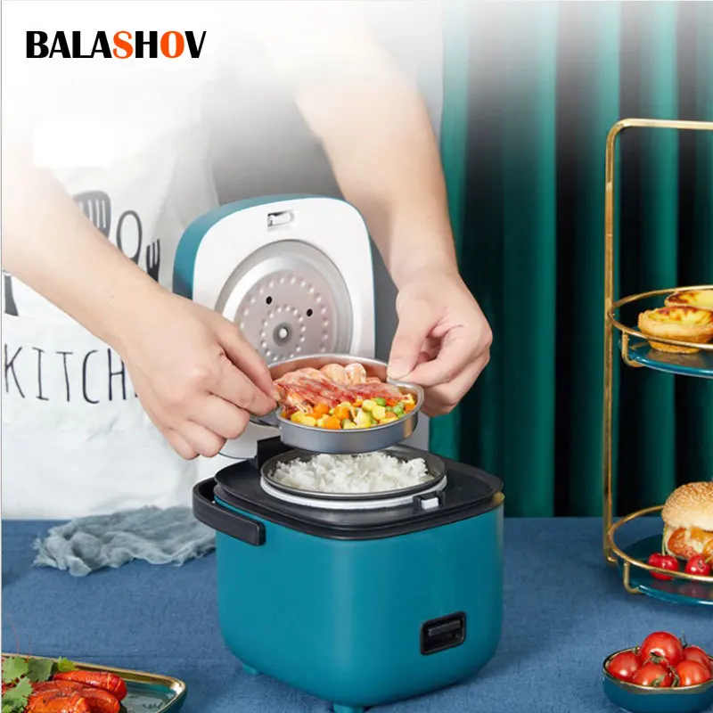 

1.2L Mini Rice Cooker Multi-function Single Electric Rice Cooker Non-Stick Household Small Cooking Machine Make Porridge Soup EU