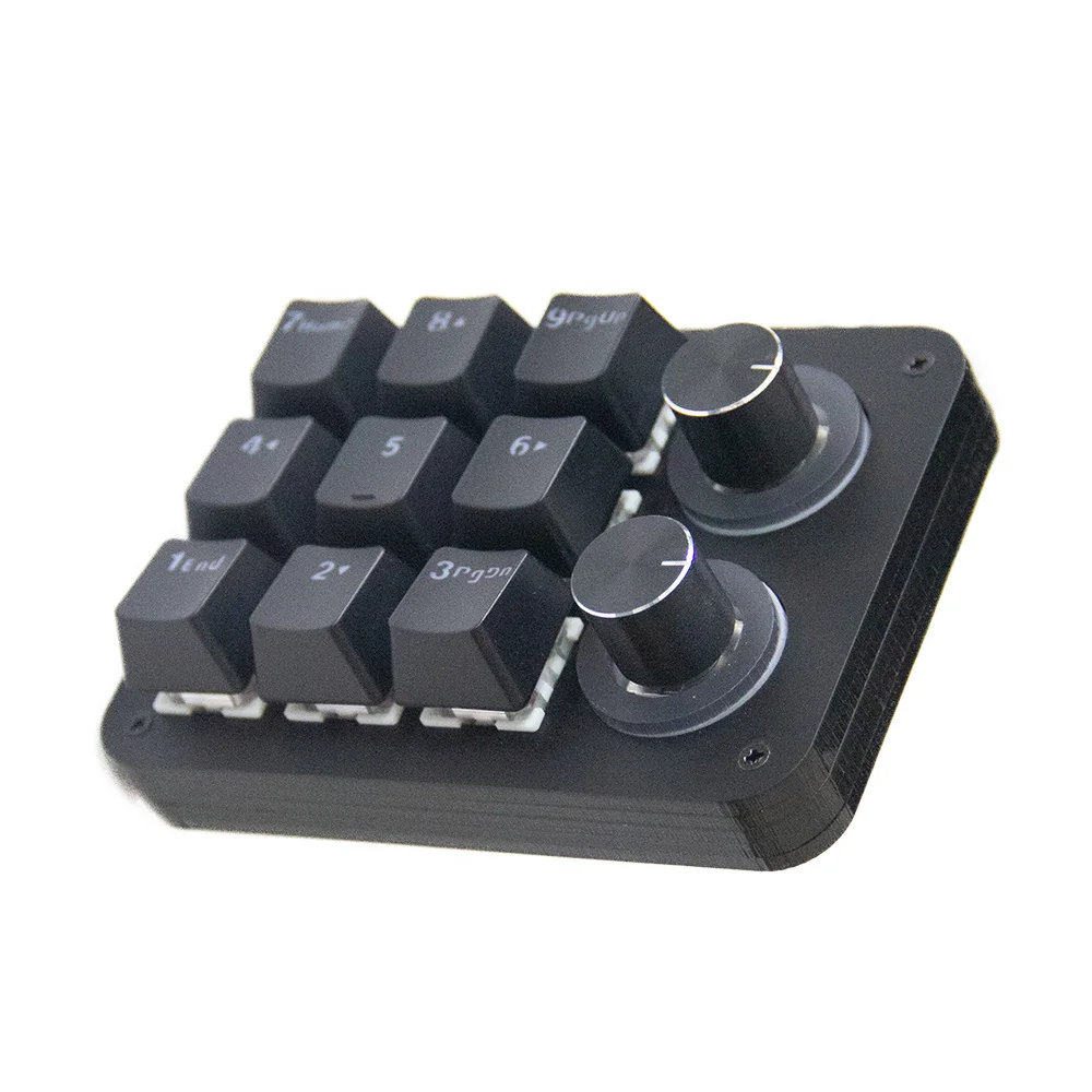 Macropad Frasco com Botão Key 2knob Encoder Rgb Light Programável ps ar Vol Control Jogos Osu - Imagem 6