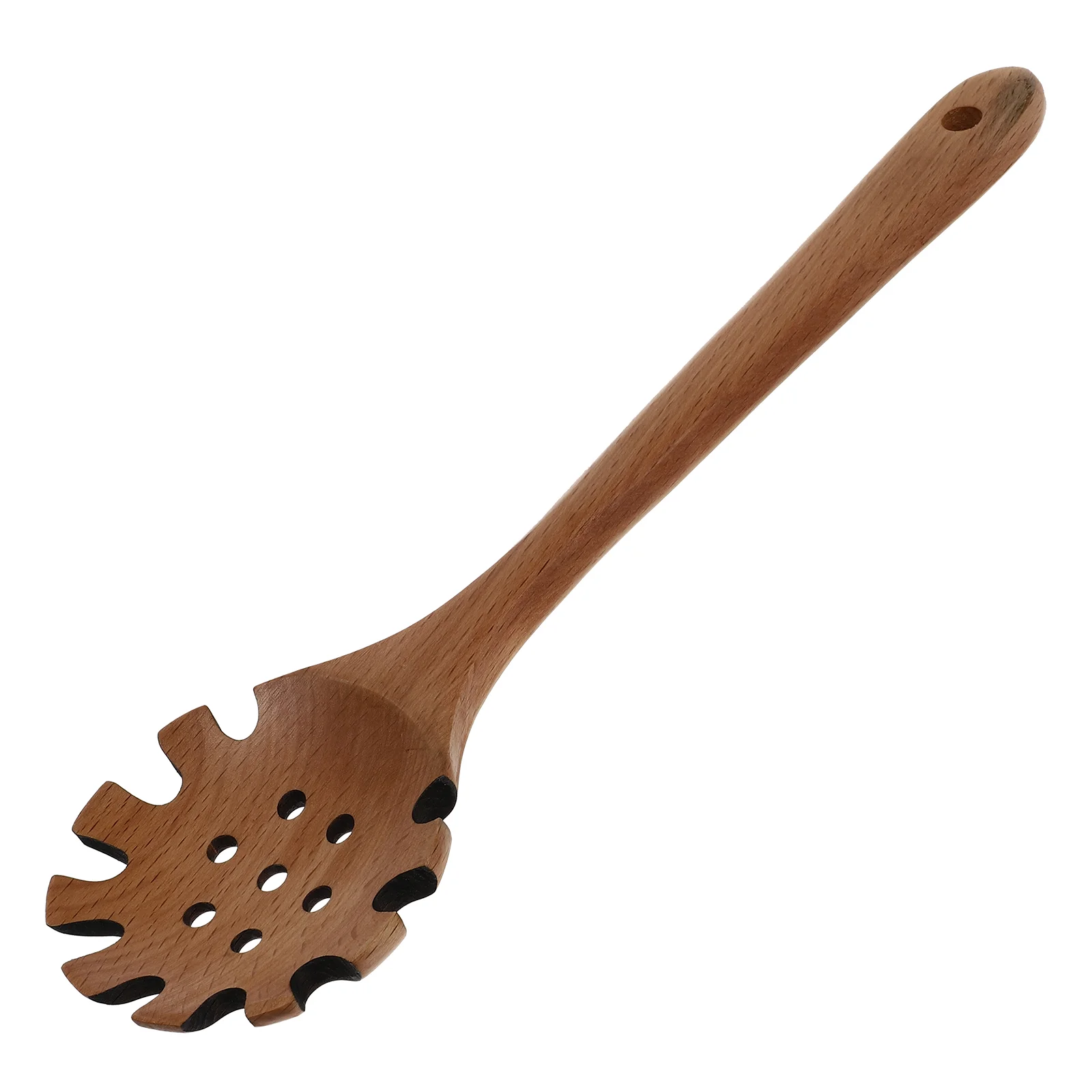 

1Pc Beech Noodle Spoon Noodle Colander Practical Noodle Strainer (Wood Color)
