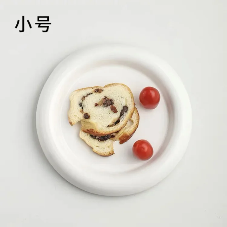 Korean ins style tableware chubby plate high beauty value network blogger same dessert breakfast plate jewelry