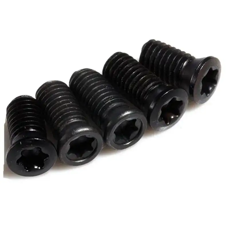 100-500 Stück M1.6 M1.8 M2 M2.2 M2.5 M3 M3.5 M4 M5 M6*L Güteklasse 12.9 Torx-Einsatzschrauben ersetzen Hartmetalleinsätze CNC-Zubehör Drehmaschine