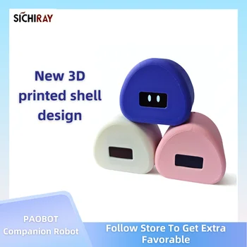 PAOBOT Intelligent Car Companion Robot Emo Giocattolo interattivo da tavolo Mini Robot Animali elettronici Gioco Giocattoli Tamagotchi virtuale