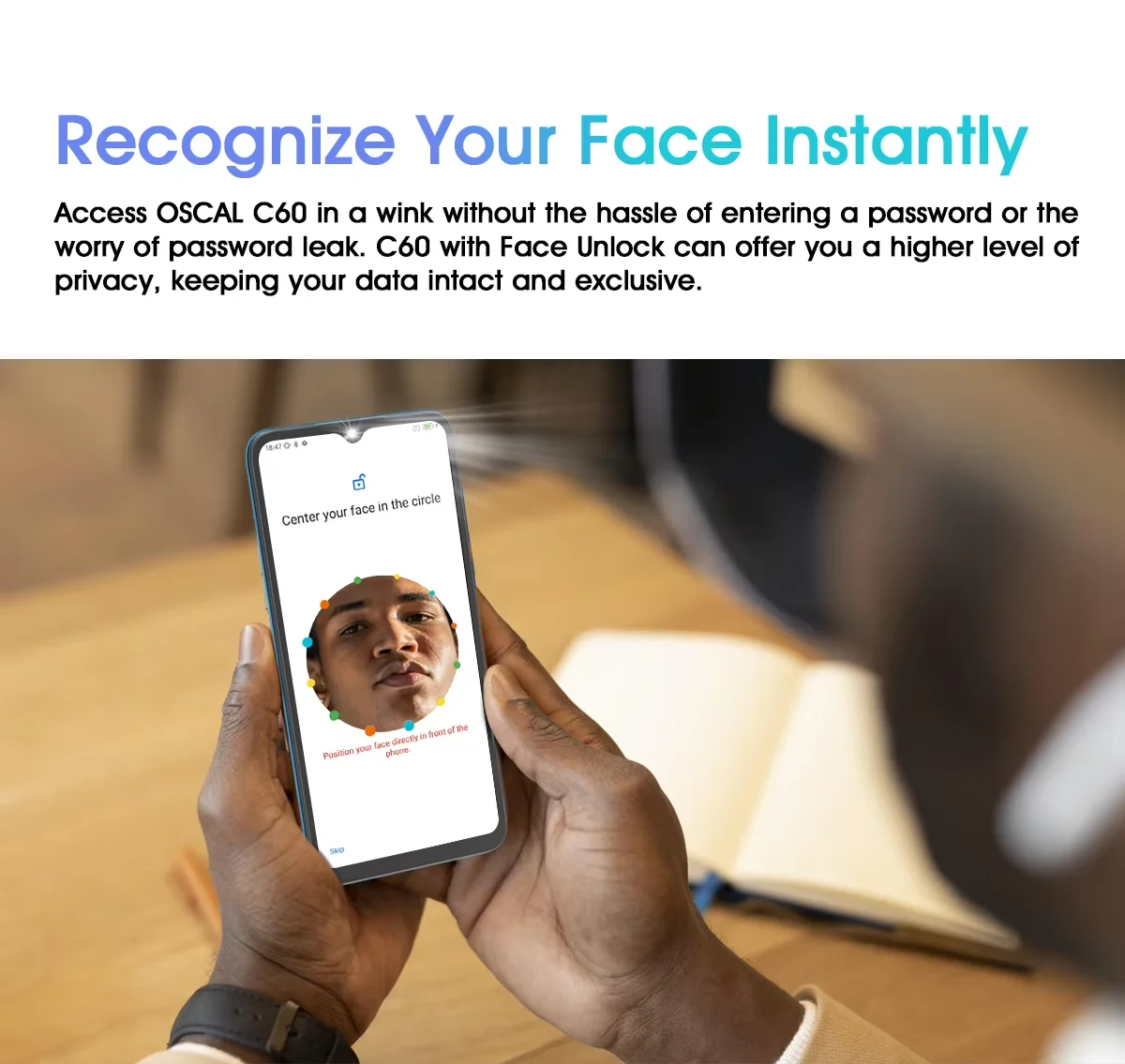OSCAL C60 Smartphone , 6.5 inch HD+IPS Display , Helio A22 , 4GB + 32GB, 4780mAh ,13MP + 5MP Camera Mobile Phone with Android 11