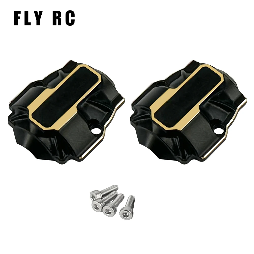 Redcat Ascent 18 Upgrade Parts Brass Differential Covers Front and Rear Axle Diff Cover For Rc Car Crawler Accessories 1/18 5