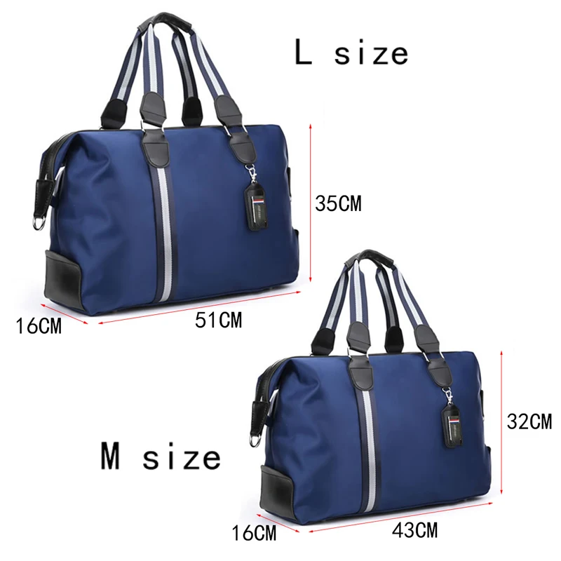 Travel Bag Large Capacity Men's Women Waterproof Nylon Hand Luggage Multifunction Duffle Bags Packing Cubes