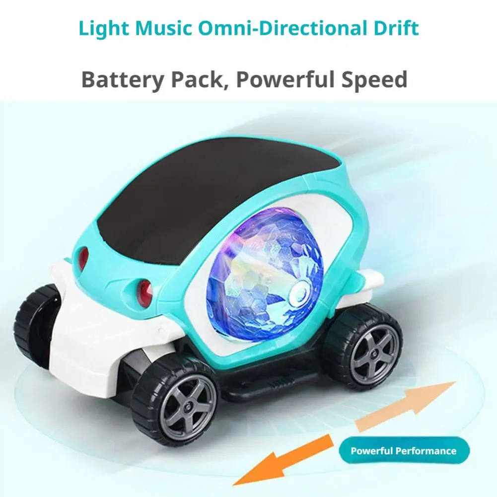 Dynamic Rotating Electric Toy Car with Disco Lights & Music