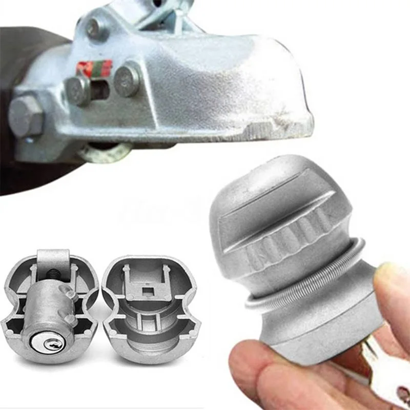 Universal Trailer Parts Hitch Lock Ball Lock Universal Coupling Tow Caravan Zinc Alloy 50*65.5mm Accessories
