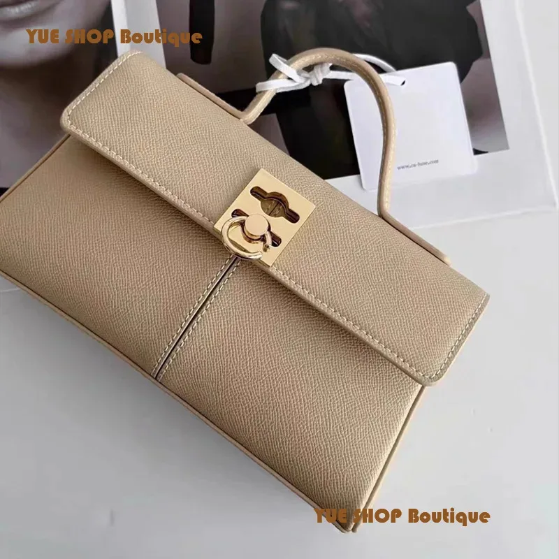

Europe and the United States Classic Design Retro Cowhide Crossbody Bag Commuting Shoulder Backpack Celebrity Hot Models Handbag