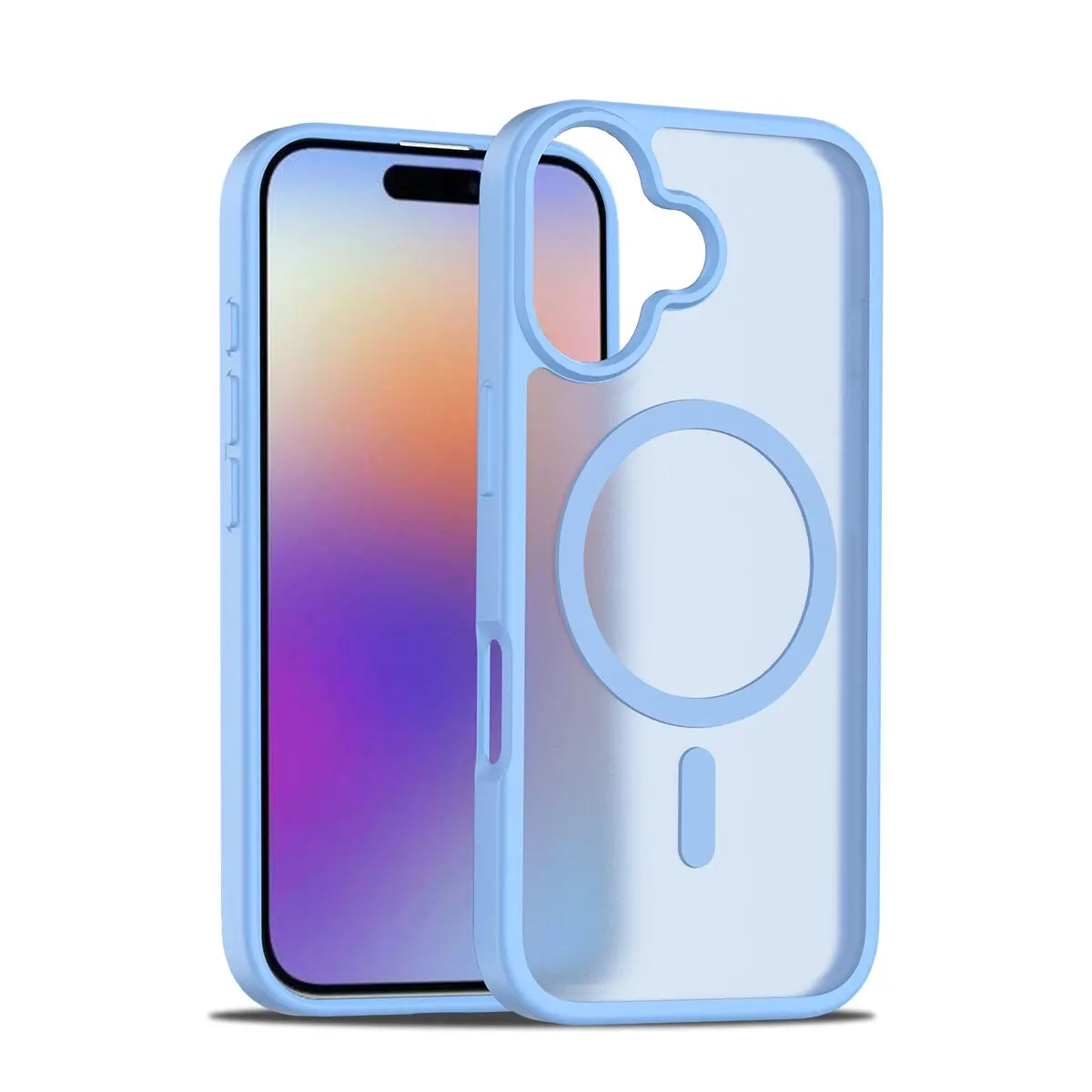 Magnetic Luxury Matte Shockproof Translucent Hard Phone Case