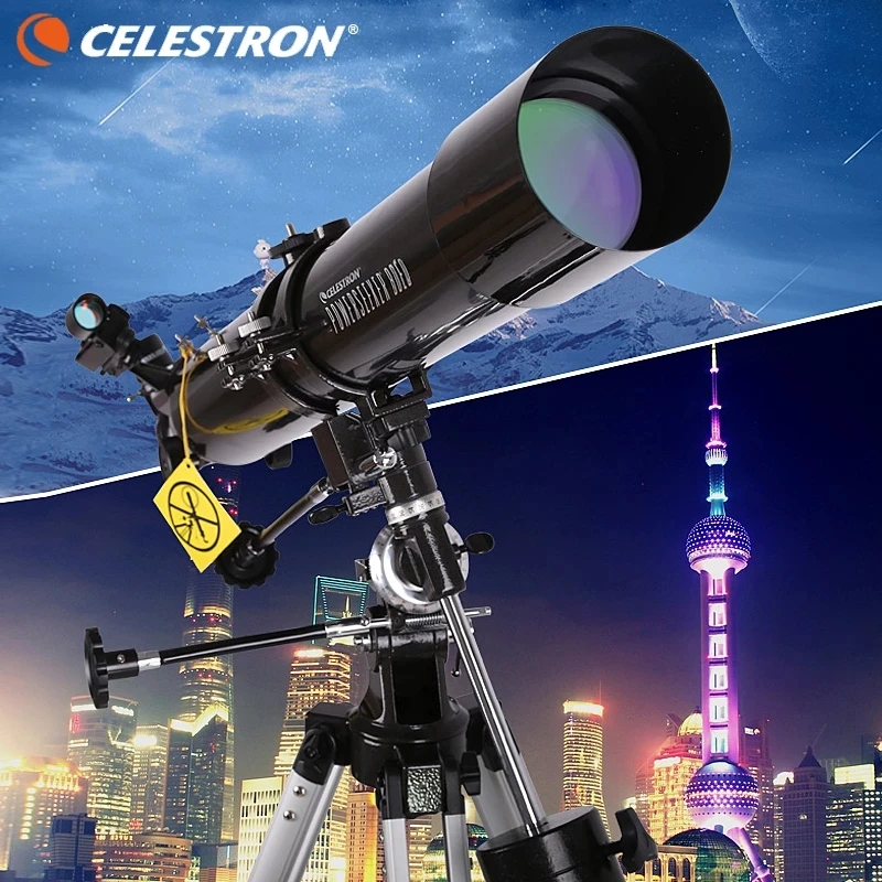Celestron Powerseeker 80EQ Stargazing Moon 전문 천문 망원경 대형 목표 EQ2