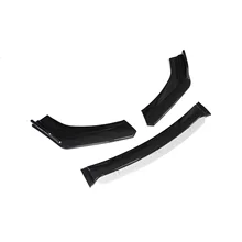  Universal Car Front Bumper Lip Body Kit Spoiler Splitter Diffuser 4PCS Red White Carbon Fiber Canard Splitter ABS Plastic 