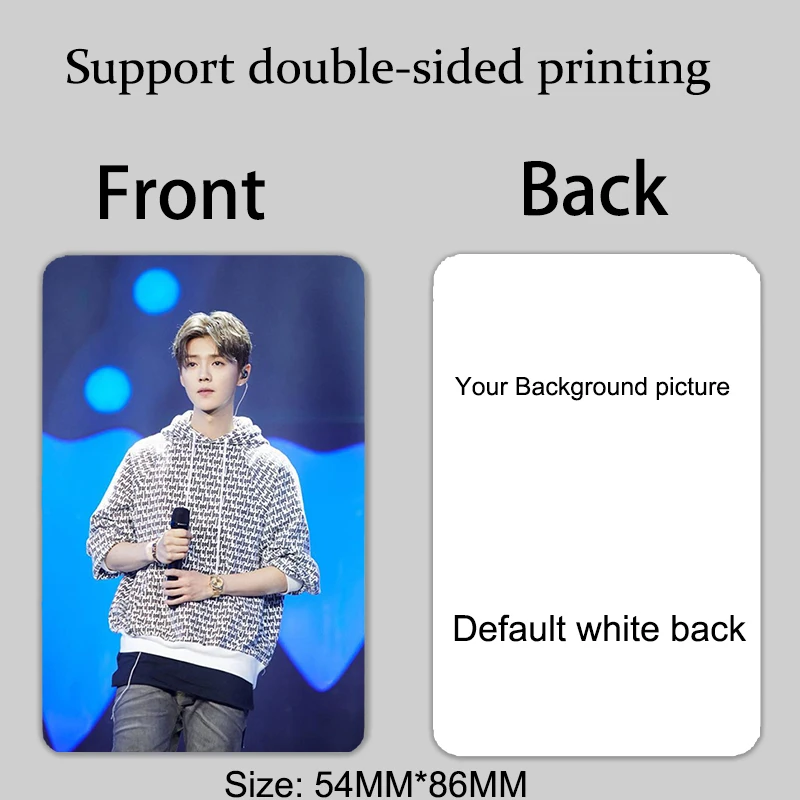 30-100 Pcs Custom Kpop Photocards Lomo Card Photo Business K-pop