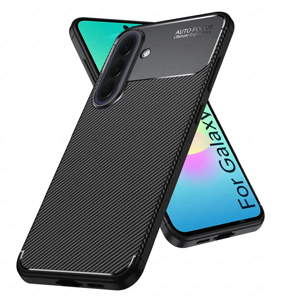 Carbon Fiber Protection Shockproof Silicone Case