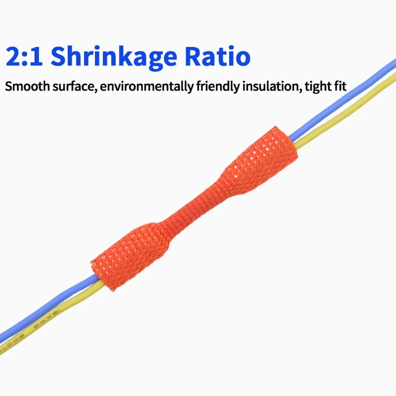 Braided Cable Sleeve Heat Shrink Tube 6/8/10/12mm Insulation Flam Retardant PET Auto Line Organizer Wire Wrap Sheath Protection cable sleeve