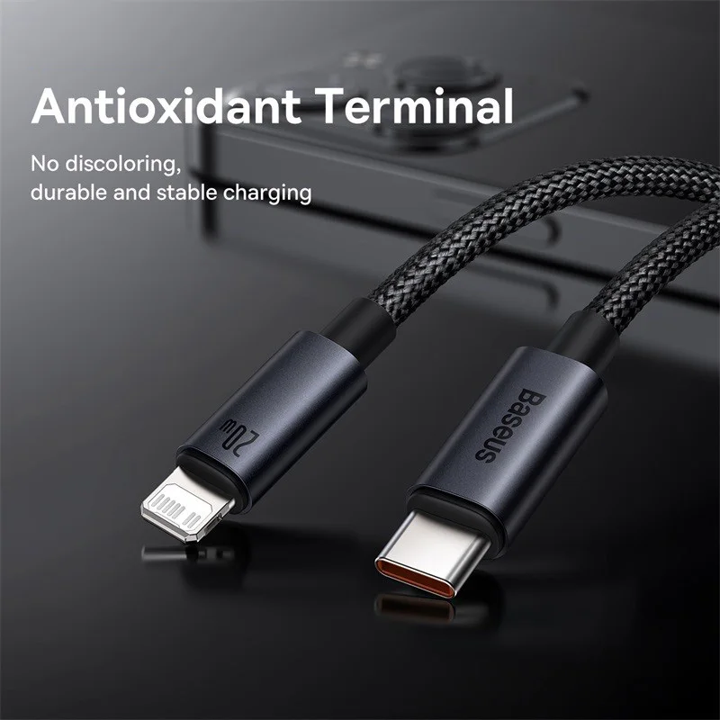 Cavo Baseus Gem USB a iPhone Lightning 2.4A 1M - Ricarica Rapida Sicura Cavo Baseus Gem USB a iPhone Lightning 2.4A 1M - Ricarica Rapida Sicura