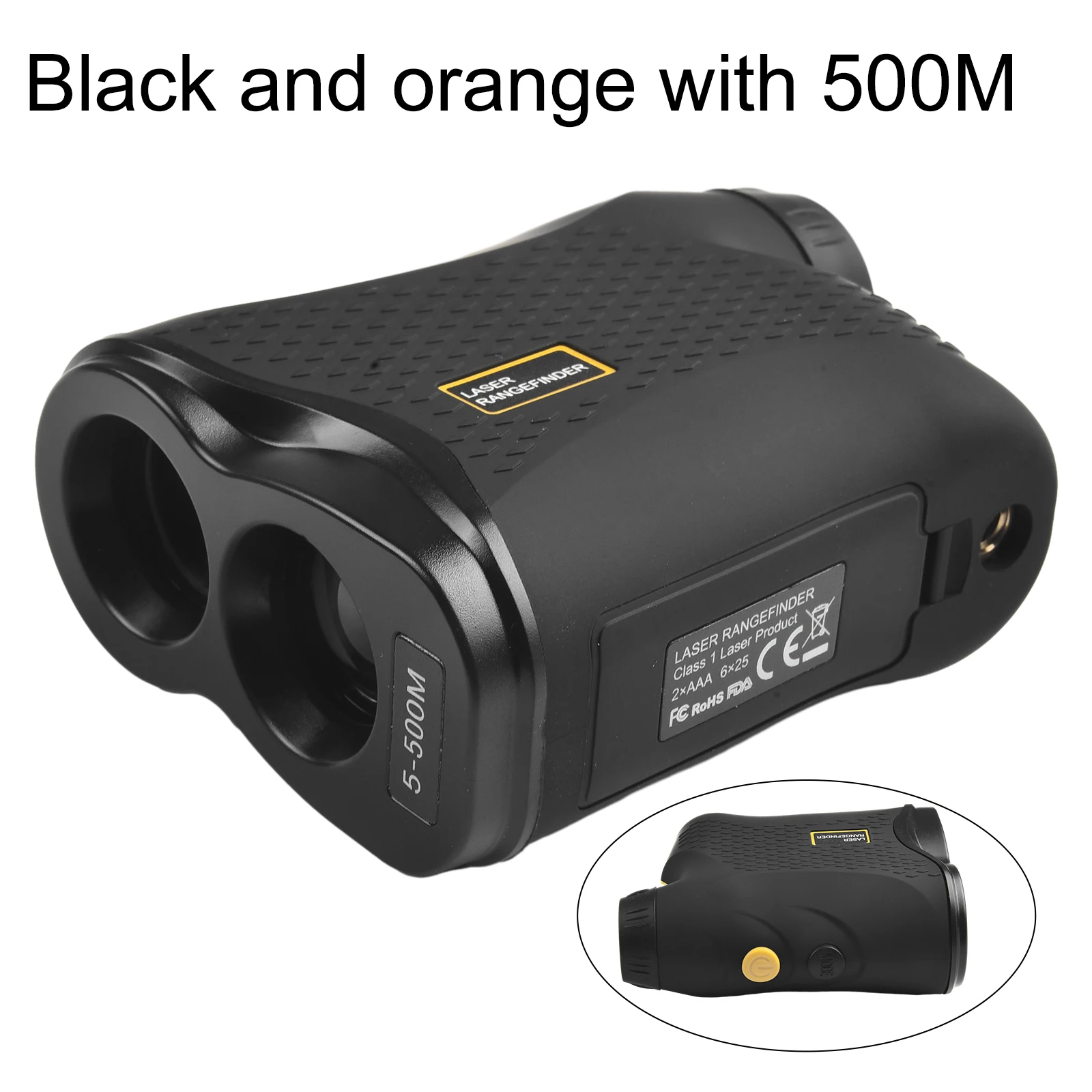 

500m Digital Golf-Monocular Range Finder Distance Measure Hunting Rangefinder Finder Electronic Monocular Rangefinder Black