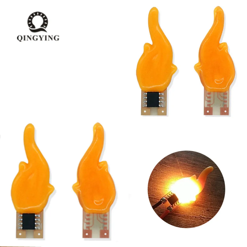 5pc 3v Led Cob Flash Candles Edison Flexible Filament 2200K Diode Light