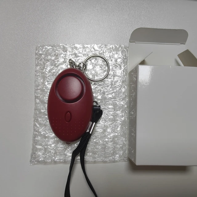 Portable Self Defense Alarm 130DB Personal Security Alarm Keychain With LED Lights Emergency Safety Alarm For Women, Men, Child Red
