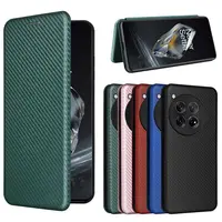 Carbon Fiber Magnetic Leather Flip Cover Case for Oneplus 13 12 12R 11R 10 9 Pro 8T 8 Pro 7T 6T Nord4 Shell Wallet Card Holder 2