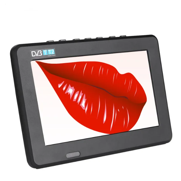 Small Portable TV 7 Inch Mini TV 1500 MAh Battery DVB-T2 / ISDB-T / ATSC Digital Television