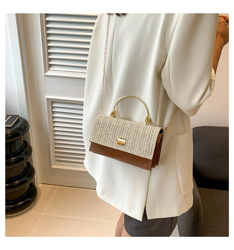 Fashion Pu Hasp Ladies Top-Handle Bags Braid Design 2024 New Brand Shoulder Bags for Women Free Shipping Bolsas Femininas