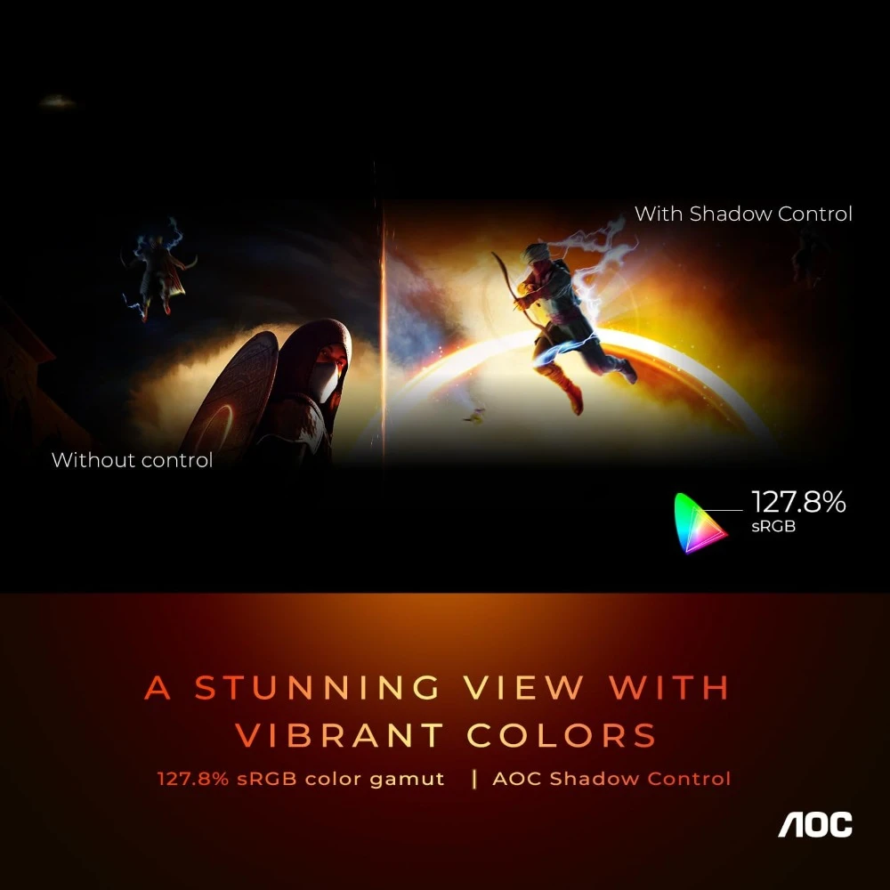 27" Gaming Monitor, 2K QHD 2560x1440, 180Hz 1ms, Adaptive-Sync, Height Adjustable, 2X HDMI 2.0, 1x Display Port