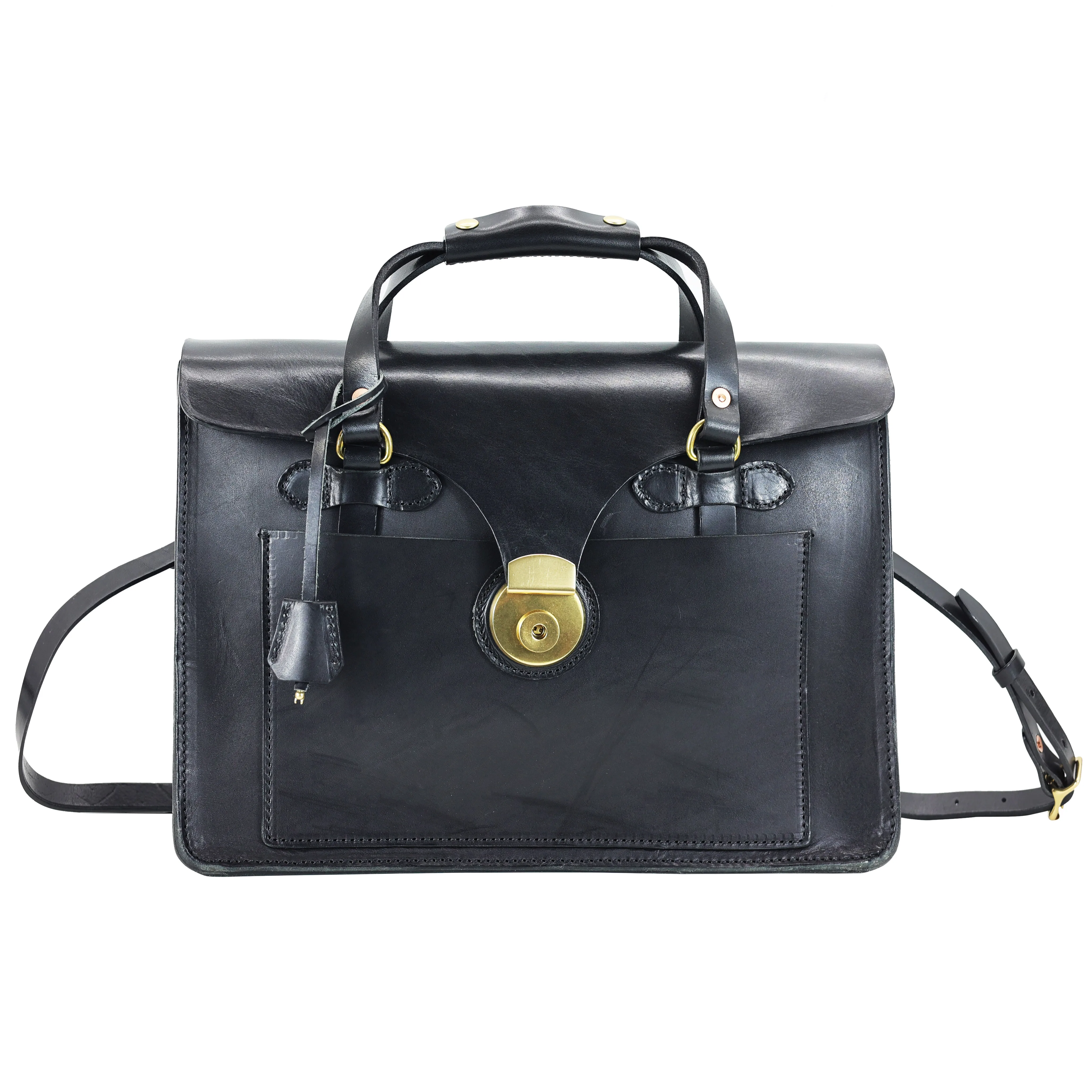 Hochwertige Herren-Aktentasche aus erstklassigem Rindsleder, Business-Vintage-Handtasche aus echtem Leder, Damen-Laptoptasche, Messenger-Tasche. – Detail 6