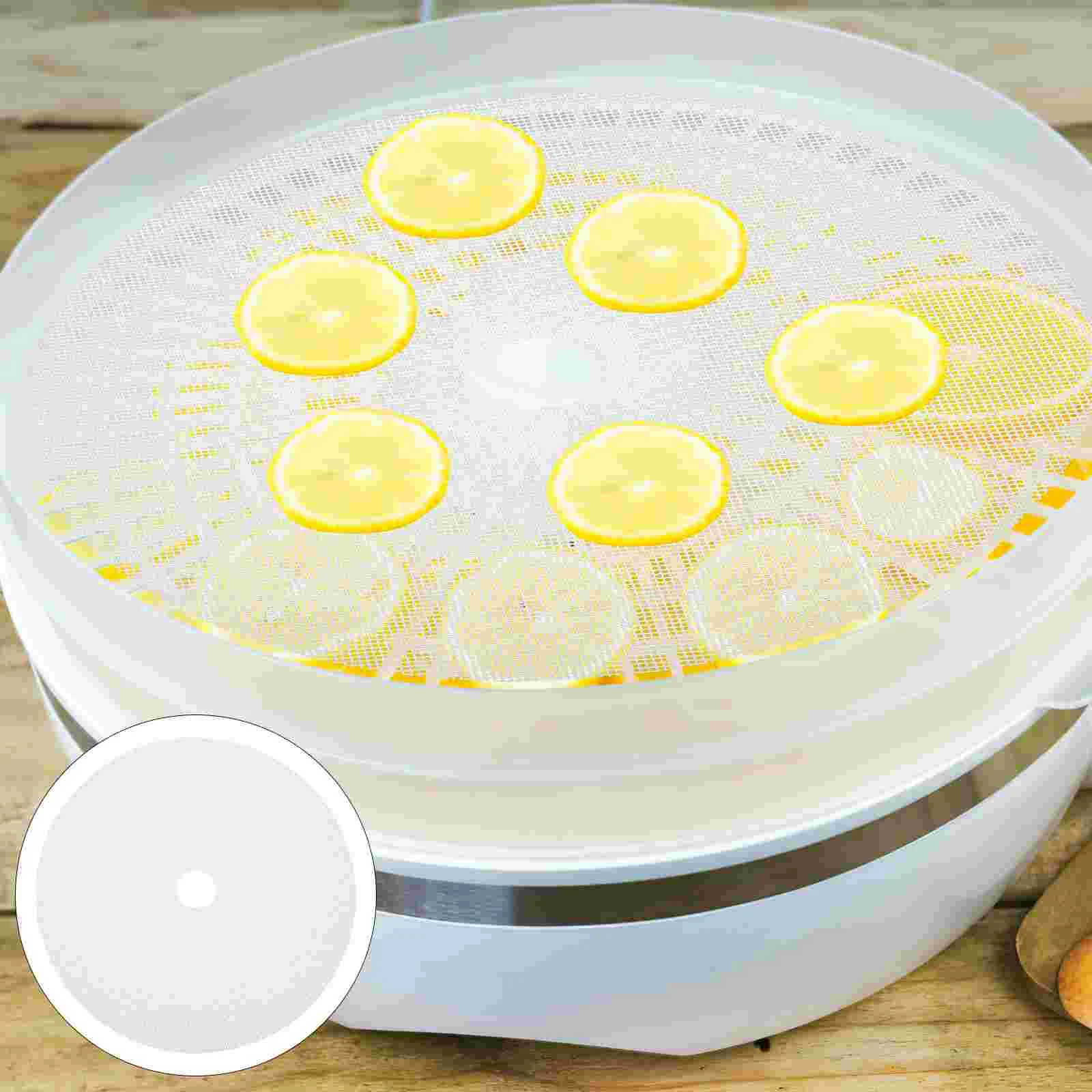 3pcs Round Dehydrator Sheets Food Dryer Silicone Mats Dehydrator Pads Fruit Dryer Liner