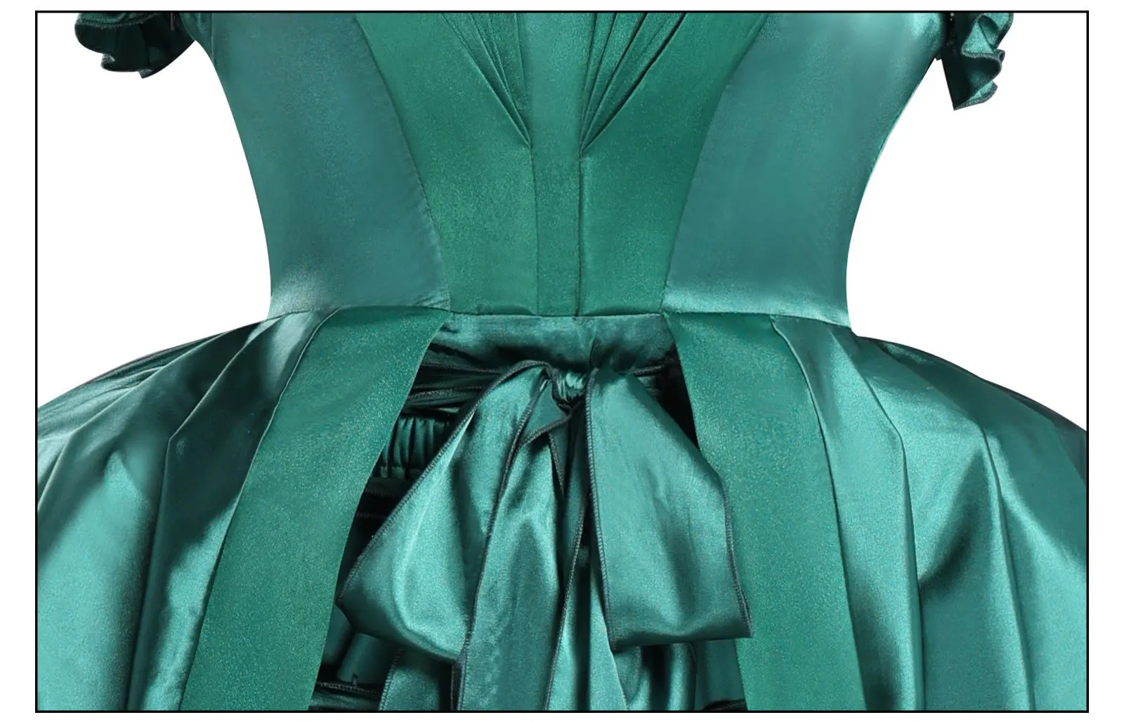 Generic Green High-Low Gothic Gown Costume for Women (Unofficial)