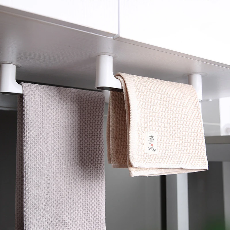 Bathroom Towel Rack Wall-mounted Self-adhesive Storage Rack for Towel Kitchen Wipes