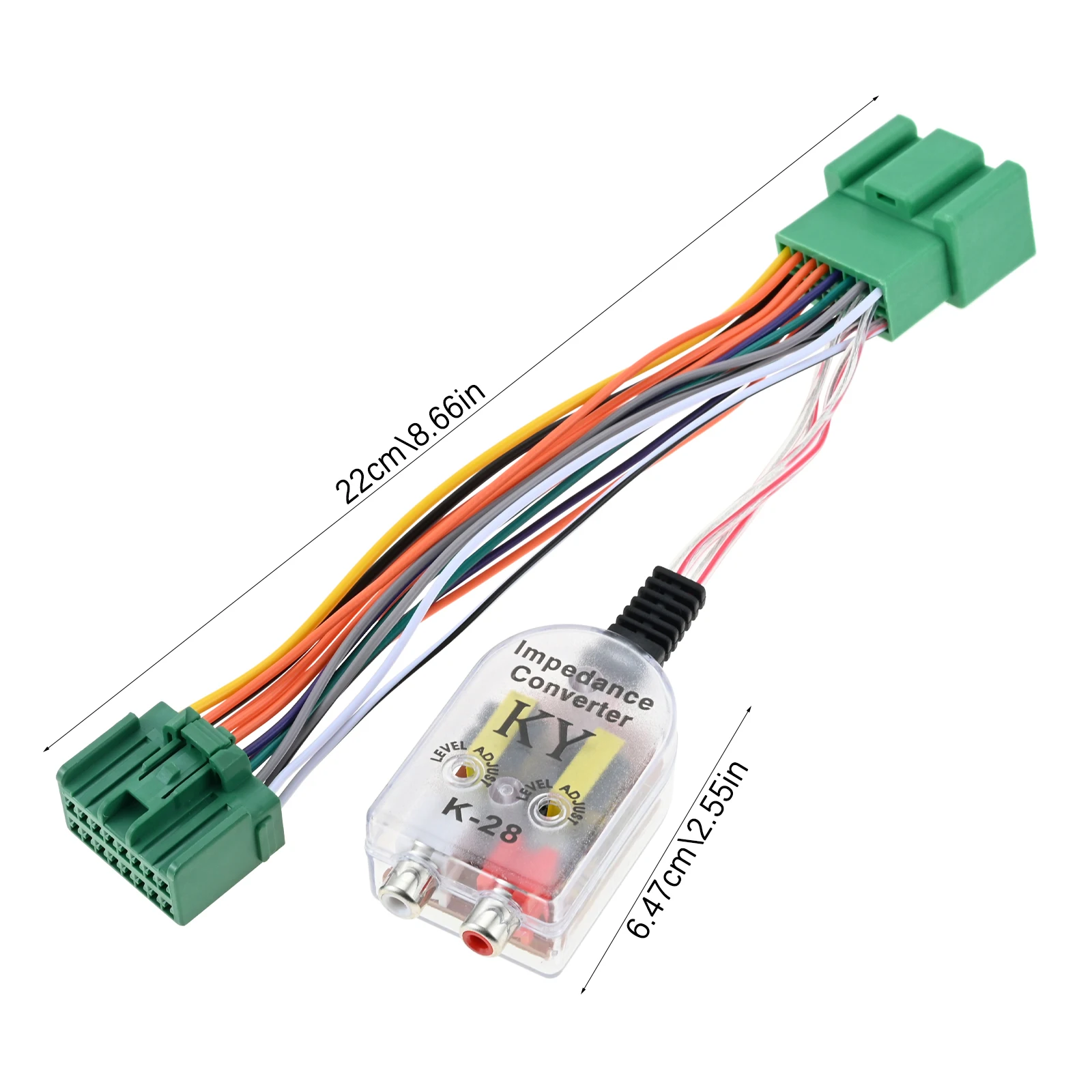 1 Pc Car Radio Add AMP Amplifier Interface Adapter Harness RCA Cables For GM Vehicles Chevy Camaro Colorado Auto Accessories