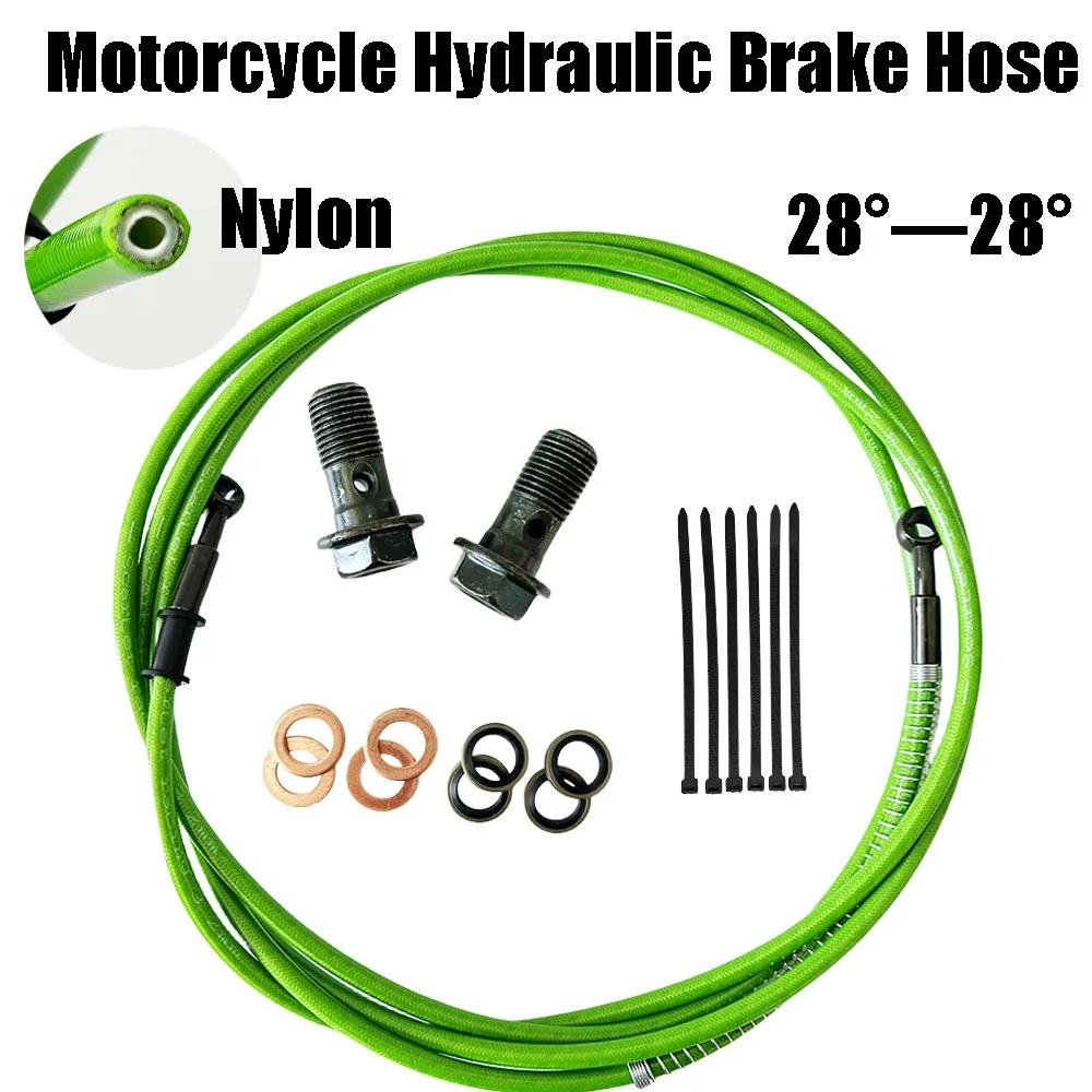 

10cm~500cm Motorcycle Braided Brake Hose 10mm Banjo Brake Line Clutch Oil Hoses Hydraulic Pipe Moto Modification Accessories