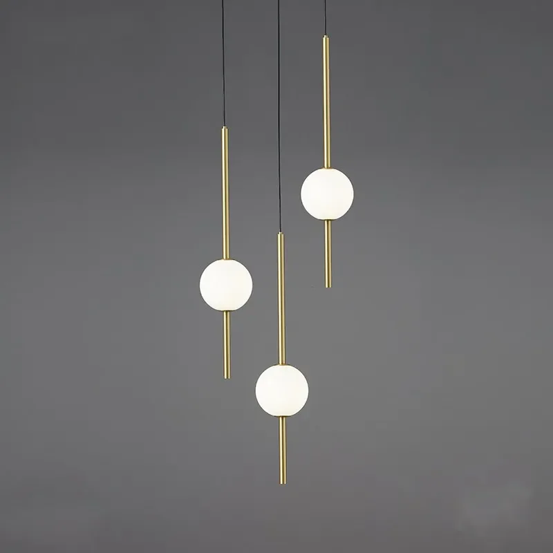 

Modern Simple Led Glass Ball Pendant Lamp Living Room Bedroom Home Decor HangLamp Restaurant Bar Table Suspension Lamp Lighting