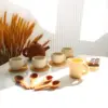 Silicone Afternoon Tea Set Toy Pretend Play Food Learning Role Play Game Early Educational Toy for Toddlers Girls Boys Kids Gift 2