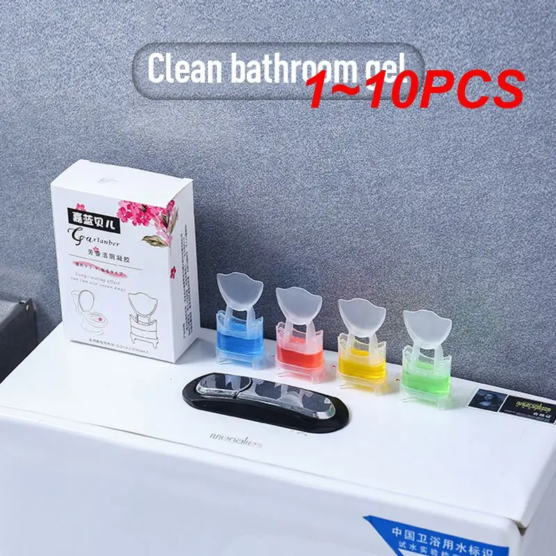 1~10PCS Toilet Cleaner Gel Deodorant Air Freshener Aromatic Flower Needle Detergent Small Flower Toilet Fragrance Deodorant