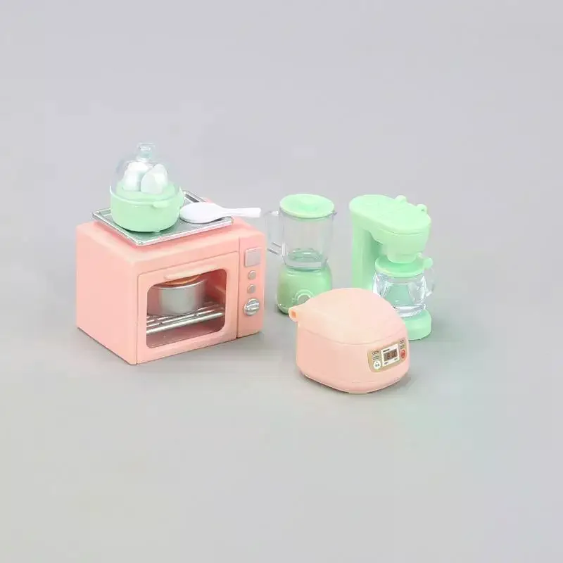 Kids Pretend Play Kitchen Set Mini Rice Cooker and Juicer Educational Toy for Toddlers