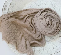 Newborn Cheeseloth Wrap Cotton Gauze Baby Swaddle Blanket Newborn Stretch Knit Wrap Photography Props,#P2507 1