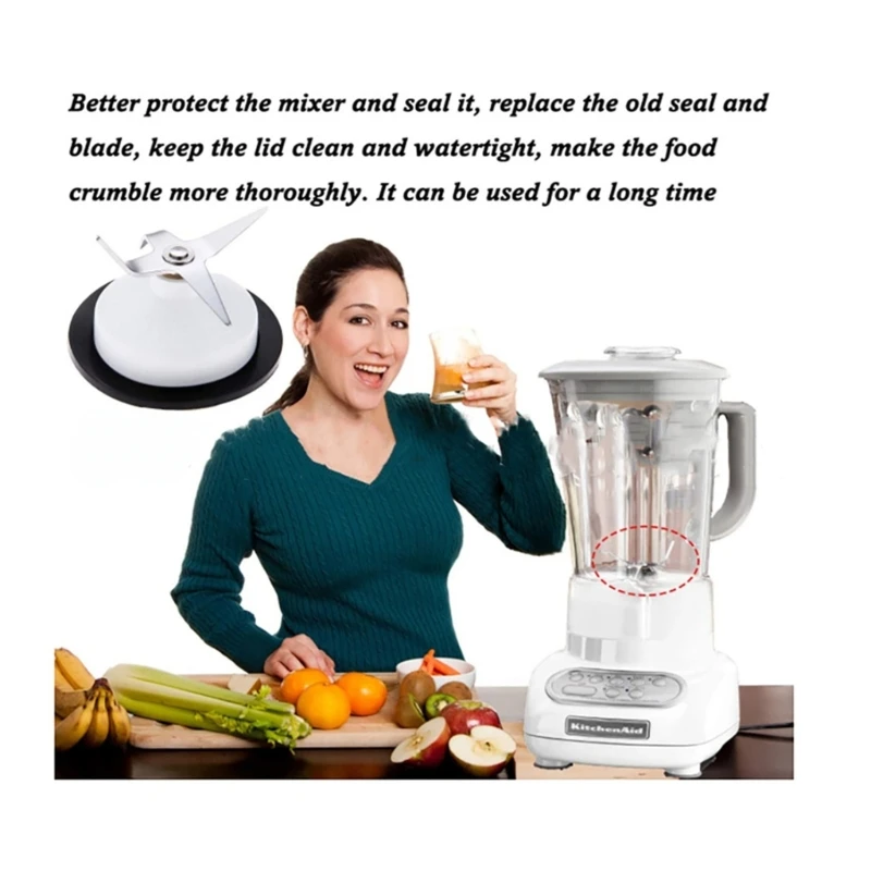 Stainless Steel Blender Blade Head Replacement Part Kitchen Blender Part Accessories Head for 4KSB5BU4 4KSB5CR4